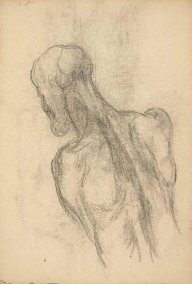 Schetsblad uit Schetsboek met figurenstudies - 1898